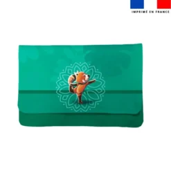 Kit pochette ardoise motif panda roux yoga danseur - Création Stillistic