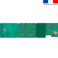 Kit pochette ardoise motif panda roux yoga danseur - Création Stillistic