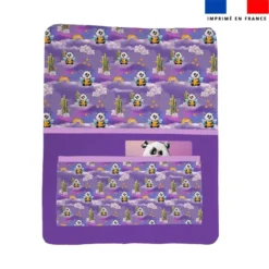 Kit pochette ardoise motif panda ange - Création Stillistic