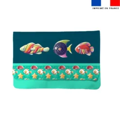 Kit pochette ardoise motif poissons bonbons - Création Stillistic