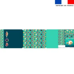 Kit pochette ardoise motif poissons bonbons - Création Stillistic