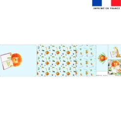 Kit pochette ardoise motif safari à l'école