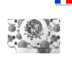 Kit pochette ardoise motif zèbre aquarelle