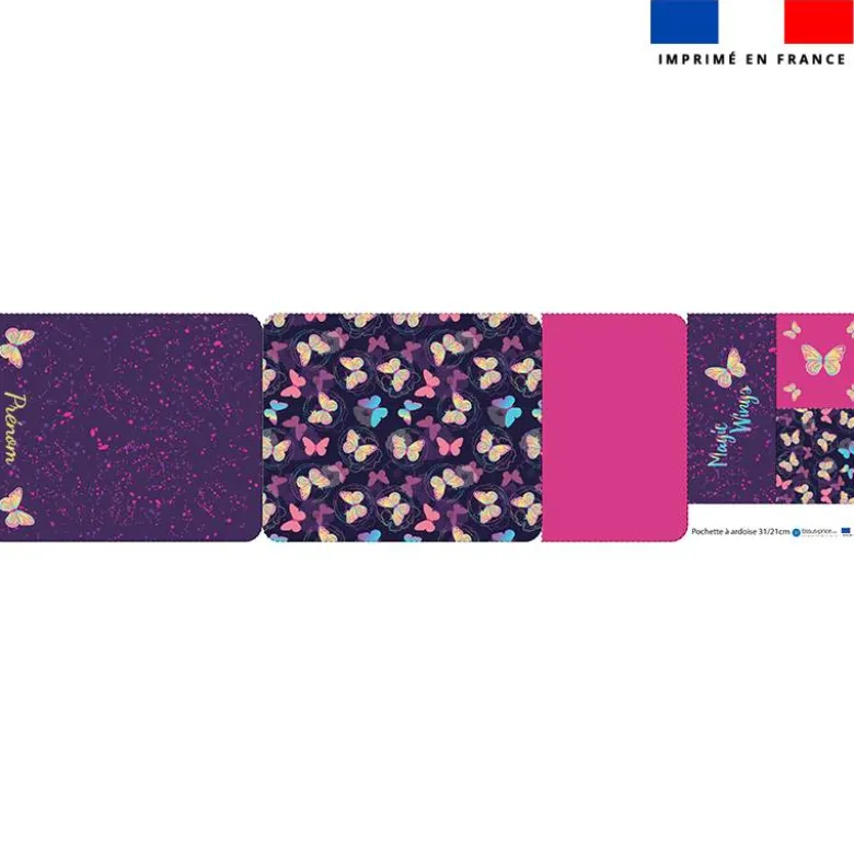 Kit pochette ardoise personnalisée - Papillon