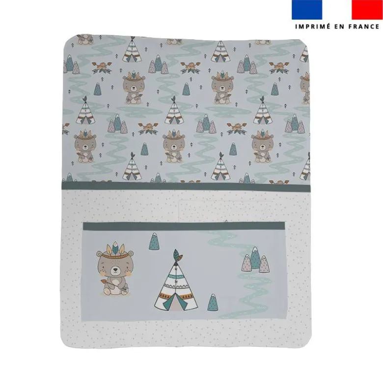 Kit pochette ardoise personnalisée - Ourson indien