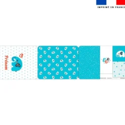 Kit pochette ardoise personnalisée - Éléphant bleu