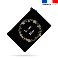 Kit pochette de noel motif bonnes fêtes or