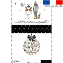 Kit pochette de noel motif casse-noisette