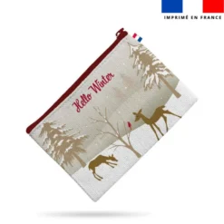 Kit pochette de noel motif hello winter