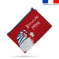 Kit pochette de noel motif lutin de Noël