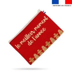 Kit pochette de noel motif pain d'épice
