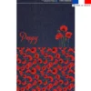 Kit pochette jean motif coquelicot