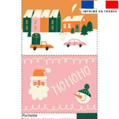 Kit pochette motif ambiance Noel