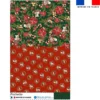 Kit pochette motif animaux couronne de noël rouge - Création Stillistic