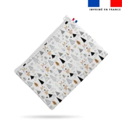 Kit pochette motif animaux hiver