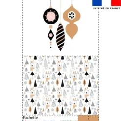 Kit pochette motif animaux hiver