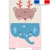 Kit pochette motif animaux pastel
