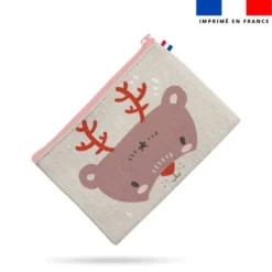 Kit pochette motif animaux pastel