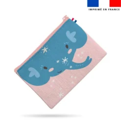 Kit pochette motif animaux pastel