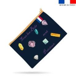 Kit pochette motif bois précieux - Création Cat&Colours