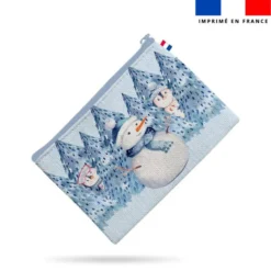 Kit pochette motif bonhomme de neige