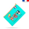Kit pochette motif chien à la playa - Création Jolifox