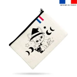 Kit pochette motif chiens sorciers - Création Jolifox