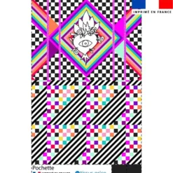 Kit pochette motif coeur sacré - Création Lili Bambou Design