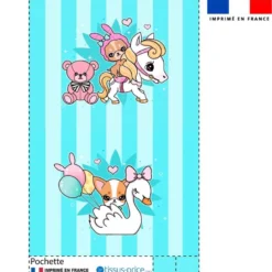 Kit pochette motif fête foraine - Création Jolifox