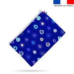 Kit pochette motif Grèce oeil bleu
