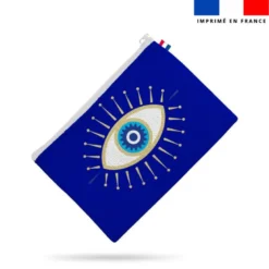 Kit pochette motif Grèce oeil bleu