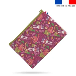 Kit pochette motif lapin printanier Merci Maîtresse - Création Stillistic