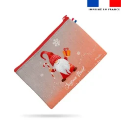 Kit pochette motif lutin Noel - Création Nidillus Carémoli