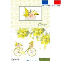 Kit pochette motif mimosa