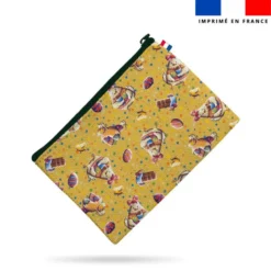 Kit pochette motif mini poule et oeufs de Pâques - Création Stillistic