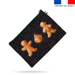 Kit pochette motif Noël bonhomme pain d'épices - Création Stillistic