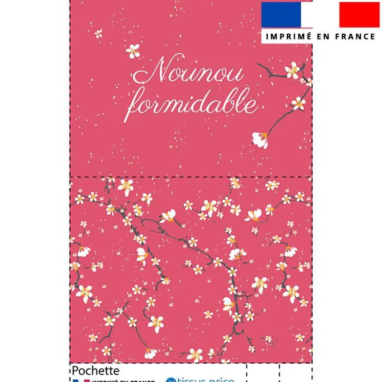 Kit pochette motif nounou formidable