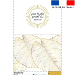 Kit pochette motif nounou géniale gold