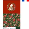 Kit pochette motif Ours couronne de Noël - Création Stillistic