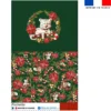 Kit pochette motif Panthère couronne de Noël - Création Stillistic
