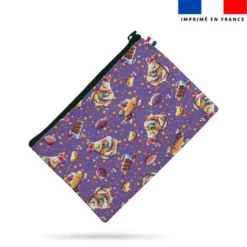 Kit pochette motif poule et oeufs de Pâques - Création Stillistic