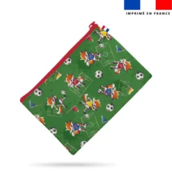 Kit pochette motif renard foot Super Papa - Création Stillistic