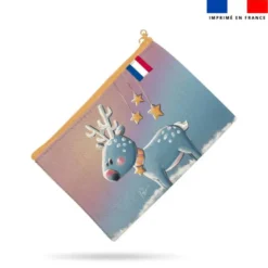 Kit pochette motif renne du pôle nord - Création Stillistic