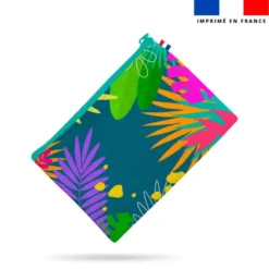 Kit pochette personnalisé - Feuilles tropicales