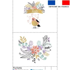 Kit pochette personnalisé - Fleur love