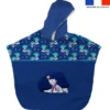 Kit poncho de bain bleu marine motif ours polaire - Création Stillistic