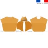 Kit poncho de bain jaune motif lapin - Création Stillistic