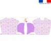 Kit poncho de bain motif marinière savane - Création Lili Bambou Design
