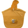 Kit poncho de bain ocre motif bébé éléphant - Création Stillistic