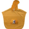 Kit poncho de bain ocre motif bébé hippo - Création Stillistic